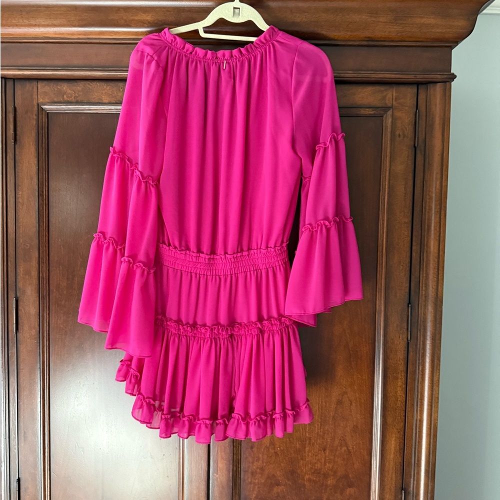 MISA dress with bell sleeve